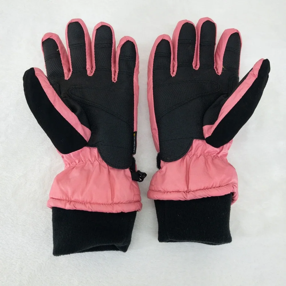 Carhartt Gloves Womens Medium Pink Quilted Insulated Adjustable Winter Outdoor